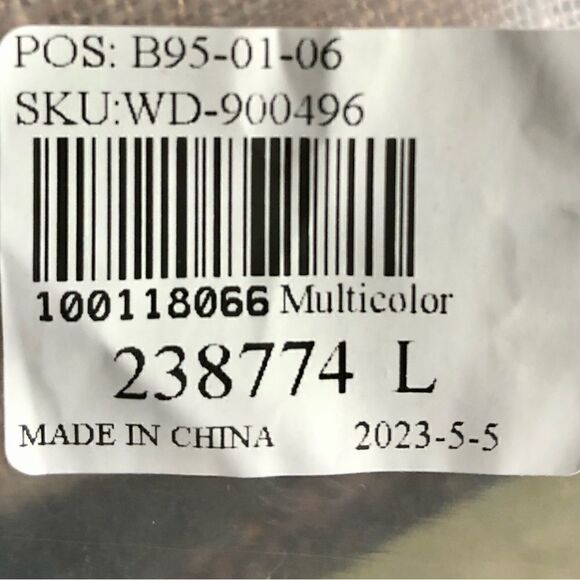 Top and Bottom Outfit with Floral Print in Cream/Blue/Green Women’s Large - Picture 13 of 13